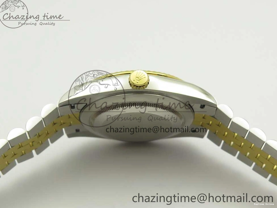 0131 Flexible DateJust 41 126334 904L SS YG DJF 1:1 Best Edition Gold Dial Diamond Markers on SS YG Jubilee Bracelet A 3250